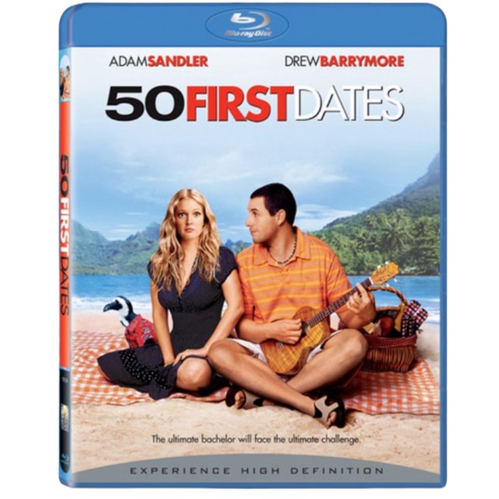 50 First Dates Blu-Ray Disc Movie Drew Barrymore Adam Sandler RomCom film
